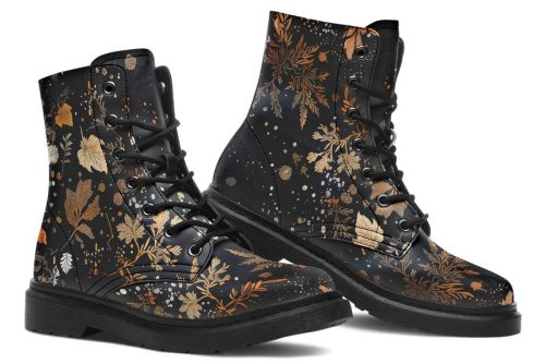 Emberfall Boots   Vegan Leather Doc Style Boots with Durable Stitched on Soles 1