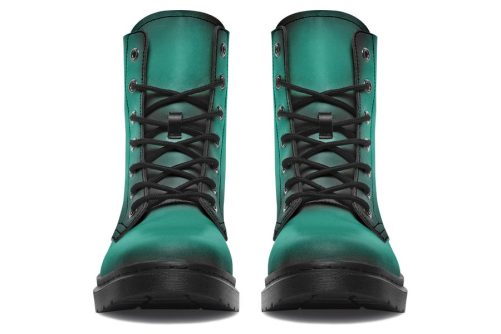 Enchanted Emerald Boots   Vegan Leather Doc Style Boots with Durable Stitched on Soles 2