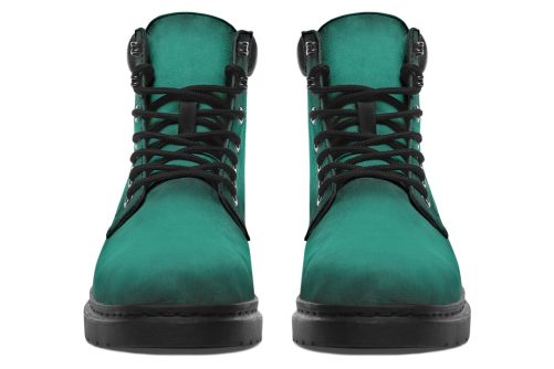 Enchanted Emerald Classic Boots   High Quality Micro Suede Weatherproof Vegan Shoes with Stitched on Soles