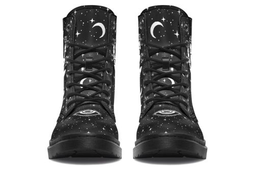 Fate Tarot Boots   Vegan Leather Doc Style Boots with Durable Stitched on Soles 1