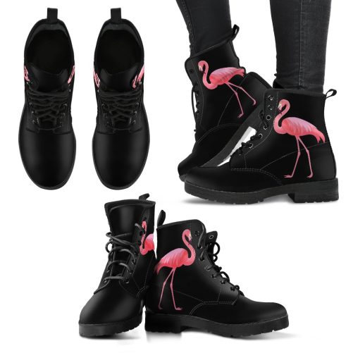 Flamingo Women's Vegan Leather Combat Boots 1