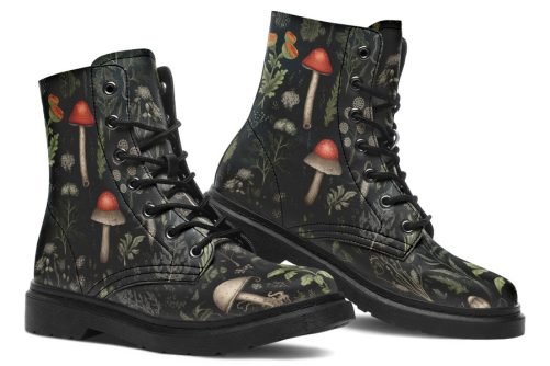Foraging Boots   Vegan Leather Doc Style Boots with Durable Stitched on Soles 1