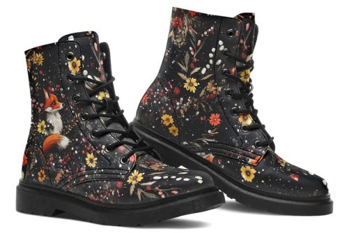 Fox Spirit Boots   Vegan Leather Doc Style Boots with Durable Stitched on Soles 1