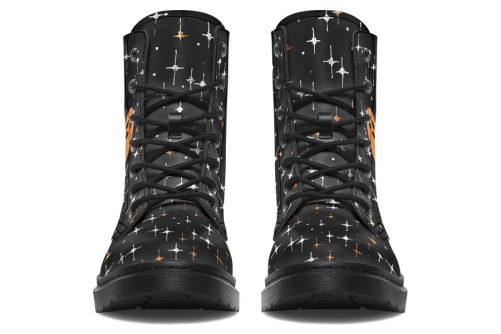 Ghost Besties Boots   Vegan Leather Doc Style Boots with Durable Stitched on Soles 2
