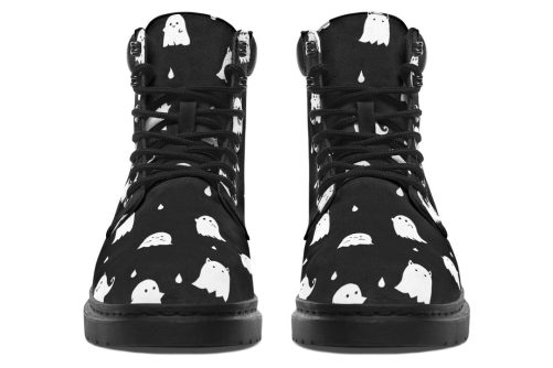 Ghost Party Classic Boots   High Quality Micro Suede Weatherproof Vegan Shoes with Stitched on Soles
