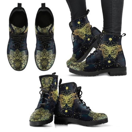Golden Butterfly Women's Vegan Leather Boots 1