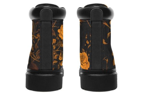 Golden Rose Romance Classic Boots   High Quality Micro Suede Weatherproof Vegan Shoes with Stitched on Soles 1