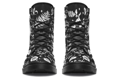Green Witch Boots   Vegan Leather Doc Style Boots with Durable Stitched on Soles 2