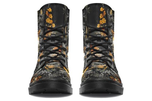 Grim’s Harvest Boots   Vegan Leather Doc Style Boots with Durable Stitched on Soles 2