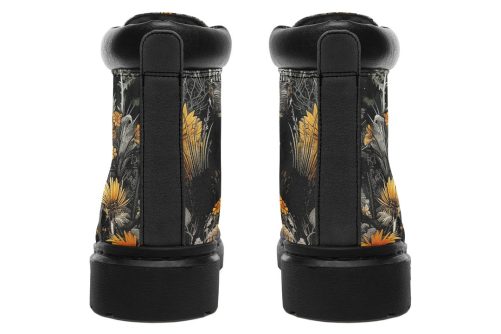 Grim’s Harvest Classic Boots   High Quality Micro Suede Weatherproof Vegan Shoes with Stitched on Soles 1