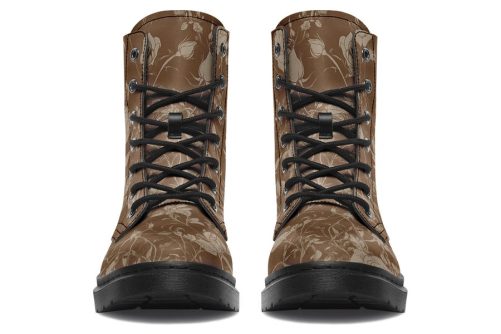 Hazel Rose Romance Boots   Vegan Leather Doc Style Boots with Durable Stitched on Soles 2