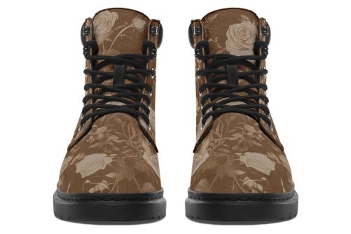 Hazel Rose Romance Classic Boots   High Quality Micro Suede Weatherproof Vegan Shoes with Stitched on Soles