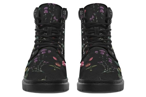 Herbology Classic Boots   High Quality Micro Suede Weatherproof Vegan Shoes with Stitched on Soles