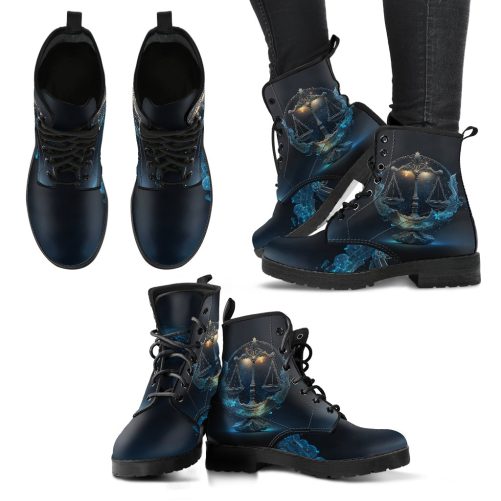 Libra Zodiac Women's Vegan Leather Boots 1