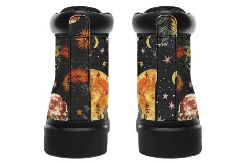 Lunar Meadow Classic Boots   High Quality Micro Suede Weatherproof Vegan Shoes with Stitched on Soles 1
