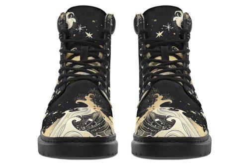 Lunar Tide Classic Boots   High Quality Micro Suede Weatherproof Vegan Shoes with Stitched on Soles 1