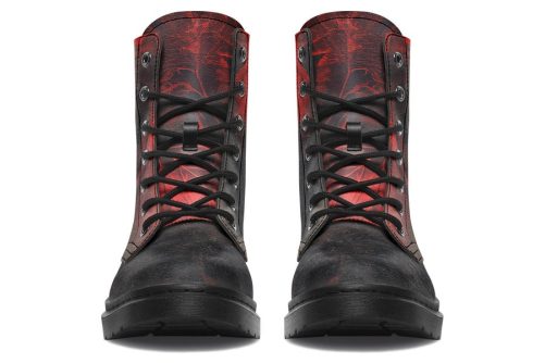 Molten Obsidian Boots   Vegan Leather Doc Style Boots with Durable Stitched on Soles 2