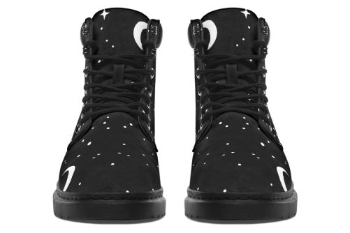 MoonDust Classic Boots   High Quality Micro Suede Weatherproof Vegan Shoes with Stitched on Soles