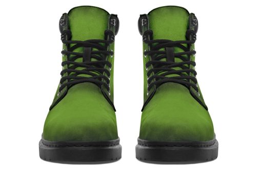 Mystic Moss Classic Boots   High Quality Micro Suede Weatherproof Vegan Shoes with Stitched on Soles