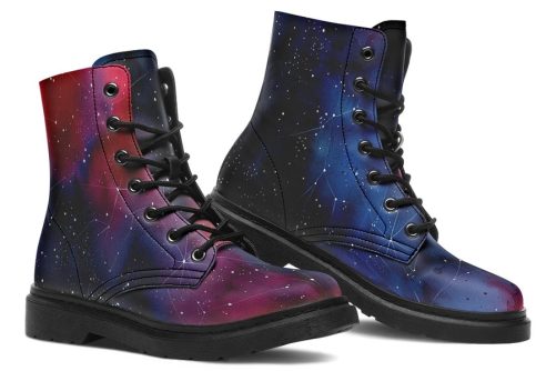 Night Boots   Vegan Leather Doc Style Boots with Durable Stitched on Soles 1
