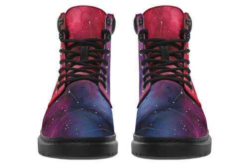 Night Classic Boots   High Quality Micro Suede Weatherproof Vegan Shoes with Stitched on Soles