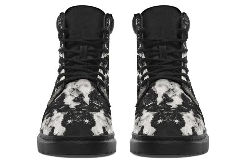 Nightfall Classic Boots   High Quality Micro Suede Weatherproof Vegan Shoes with Stitched on Soles