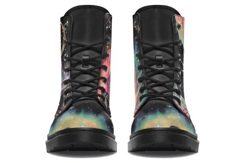 Northern Lights Boots   Vegan Leather Doc Style Boots with Durable Stitched on Soles 2