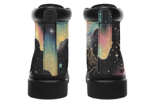 Northern Lights Classic Boots   High Quality Micro Suede Weatherproof Vegan Shoes with Stitched on Soles 1