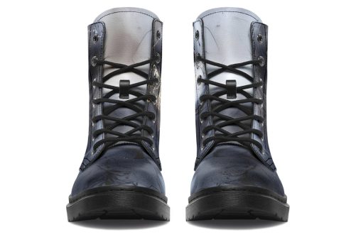 Obsidian Vein Boots   Vegan Leather Doc Style Boots with Durable Stitched on Soles 2