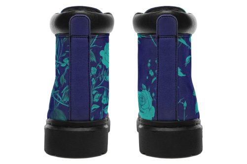 Ocean Rose Romance Classic Boots   High Quality Micro Suede Weatherproof Vegan Shoes with Stitched on Soles 1