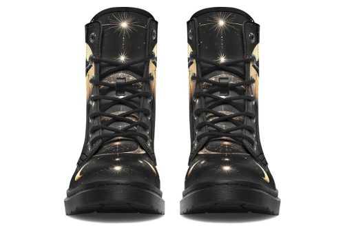 Omen Raven Boots   Vegan Leather Doc Style Boots with Durable Stitched on Soles 2