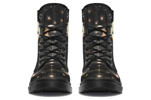 Oracle Raven Boots   Vegan Leather Doc Style Boots with Durable Stitched on Soles 2