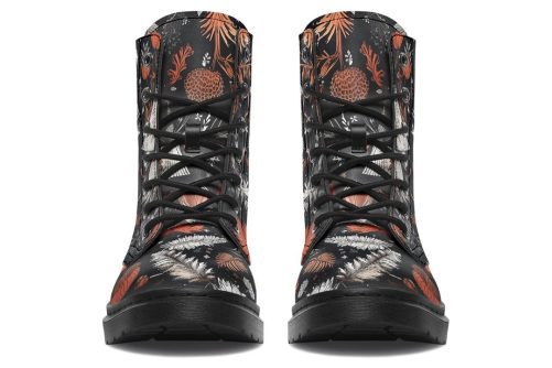 Pineveil Boots   Vegan Leather Doc Style Boots with Durable Stitched on Soles 1