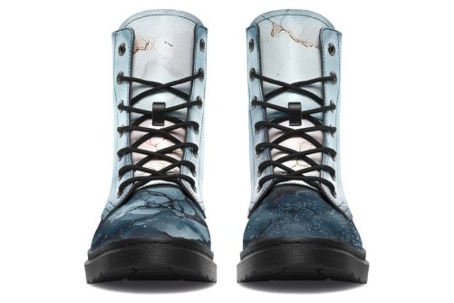 Polar Marble Boots   Vegan Leather Doc Style Boots with Durable Stitched on Soles 1