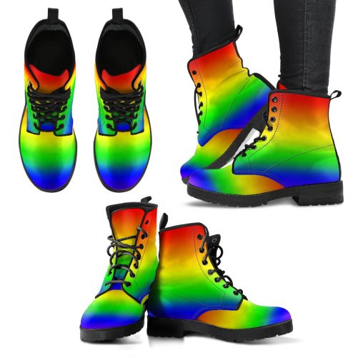 Rainbow Women's Vegan Leather Boots 1