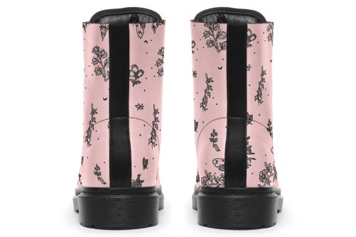 Rose Nightshade Boots   Vegan Leather Doc Style Boots with Durable Stitched on Soles 2