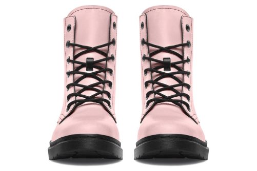 Rose Quartz Boots   Vegan Leather Doc Style Boots with Durable Stitched on Soles 2