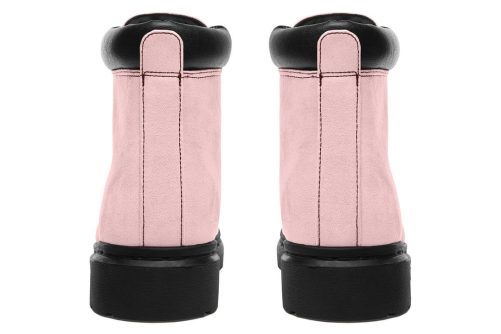 Rose Quartz Classic Boots   High Quality Micro Suede Weatherproof Vegan Shoes with Stitched on Soles 1