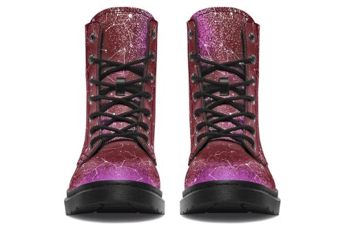 Ruby Aurora Boots   Vegan Leather Doc Style Boots with Durable Stitched on Soles 1