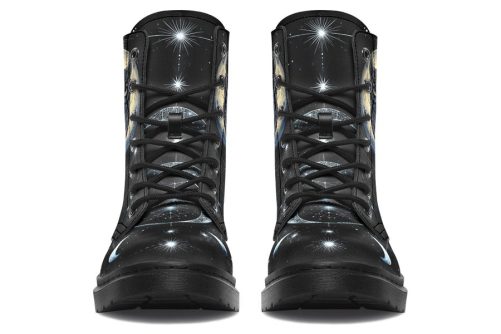 Sage Owl Boots   Vegan Leather Doc Style Boots with Durable Stitched on Soles 2