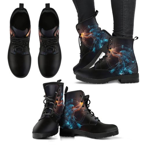 Sagittarius Zodiac Women's Vegan Leather Boots 1