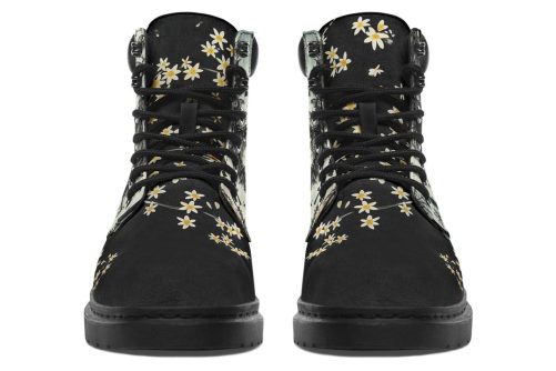 Sanctuary of Souls Classic Boots   High Quality Micro Suede Weatherproof Vegan Shoes with Stitched on Soles
