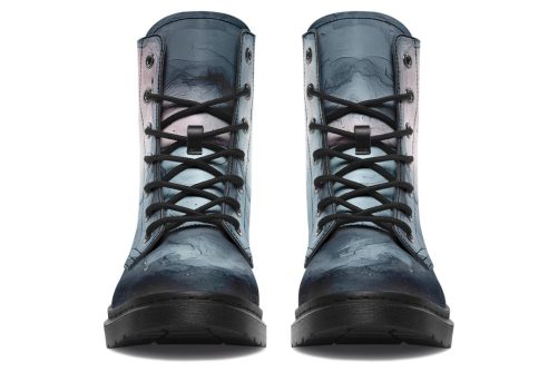 Shadow Boots   Vegan Leather Doc Style Boots with Durable Stitched on Soles 1