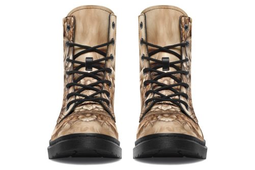 Shadowmane Mandala Boots   Vegan Leather Doc Style Boots with Durable Stitched on Soles 1