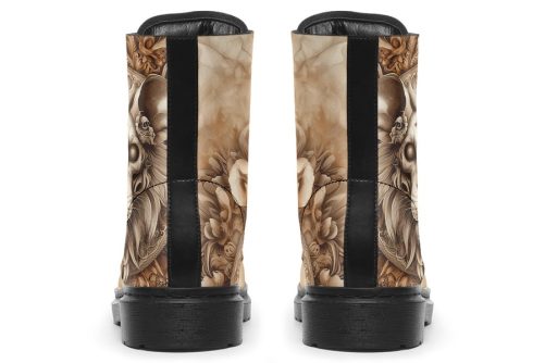 Shadowmane Mandala Boots   Vegan Leather Doc Style Boots with Durable Stitched on Soles 2
