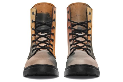 Smoky Sands Boots   Vegan Leather Doc Style Boots with Durable Stitched on Soles 1