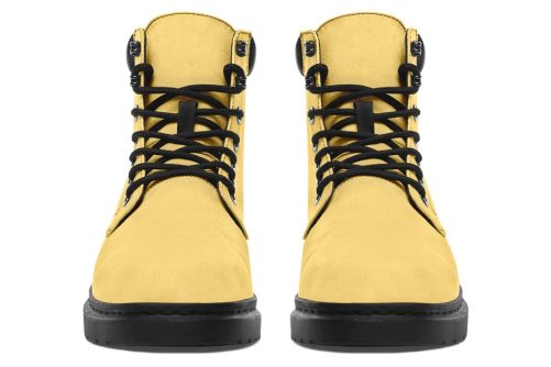 Soft Gold Classic Boots   High Quality Micro Suede Weatherproof Vegan Shoes with Stitched on Soles