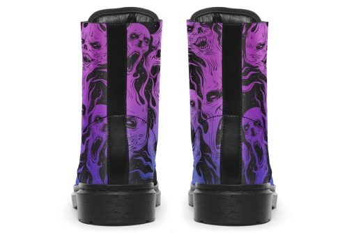 Spectral Torment Boots   Vegan Leather Doc Style Boots with Durable Stitched on Soles 2