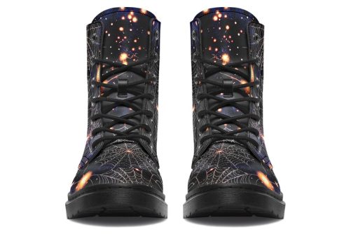 Spiderweb Boots   Vegan Leather Doc Style Boots with Durable Stitched on Soles 2