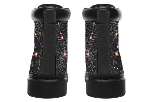 Spiderweb Classic Boots   High Quality Micro Suede Weatherproof Vegan Shoes with Stitched on Soles 1